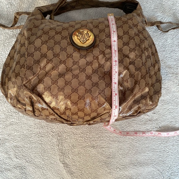 AUTHENTIC VINTAGE GUCCI CRYSTAL MONOGRAM HYSTERIA HOBO BAG - Picture 5 of 16